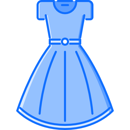 kleid Coloring Blue icon