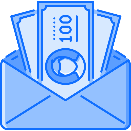 Envelope Coloring Blue icon