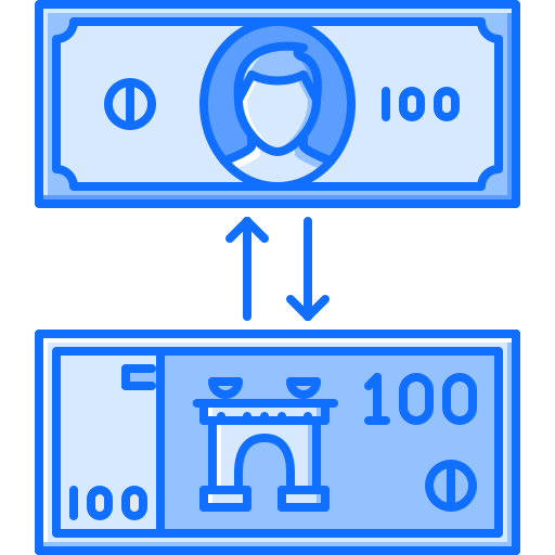 교환 Coloring Blue icon