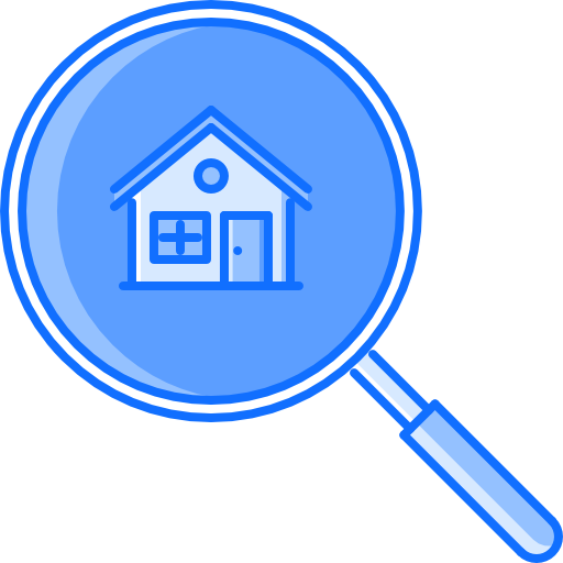 Real estate Coloring Blue icon