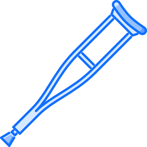 Crutch Coloring Blue icon