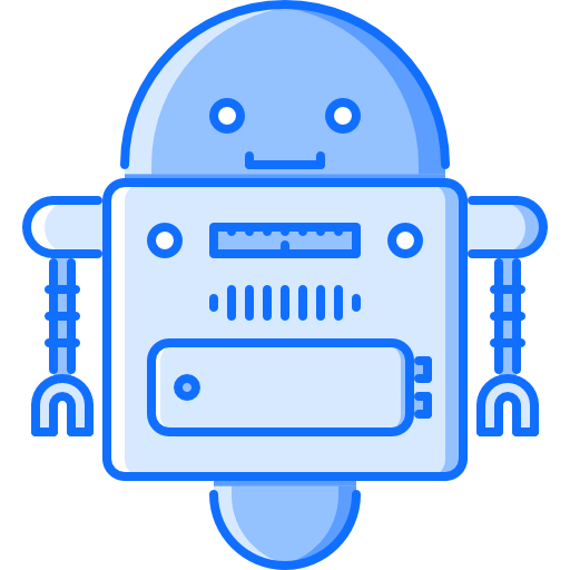 robot Coloring Blue ikona
