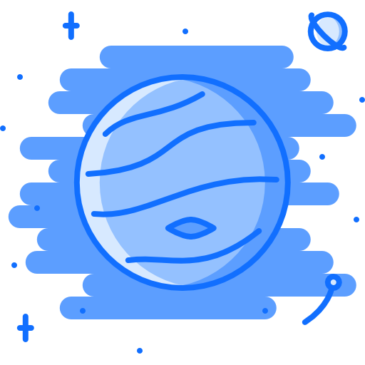 木星 Coloring Blue icon