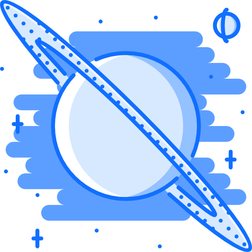 土星 Coloring Blue icon