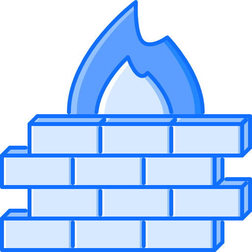 firewall Coloring Blue Ícone