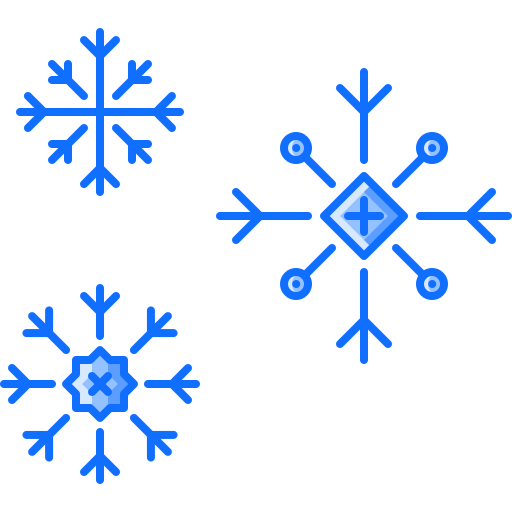 płatki śniegu Coloring Blue ikona
