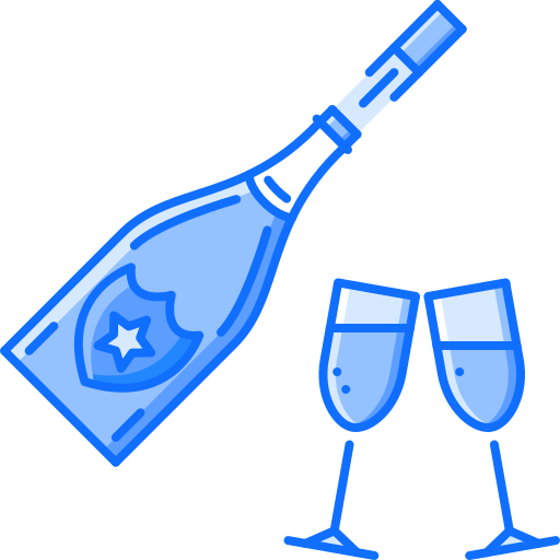 Champagne Coloring Blue icon