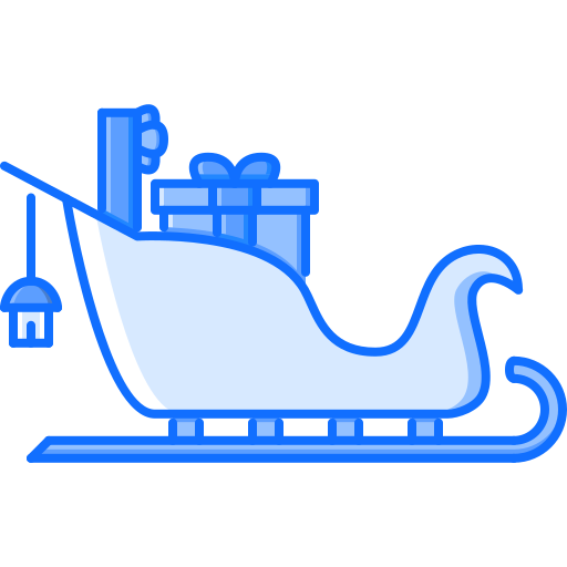 Sled Coloring Blue icon