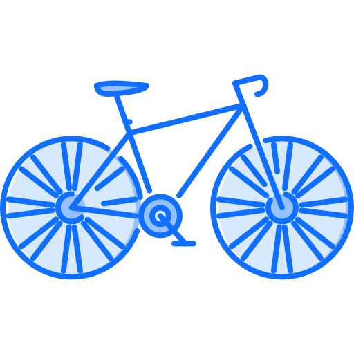 bicicleta Coloring Blue icono
