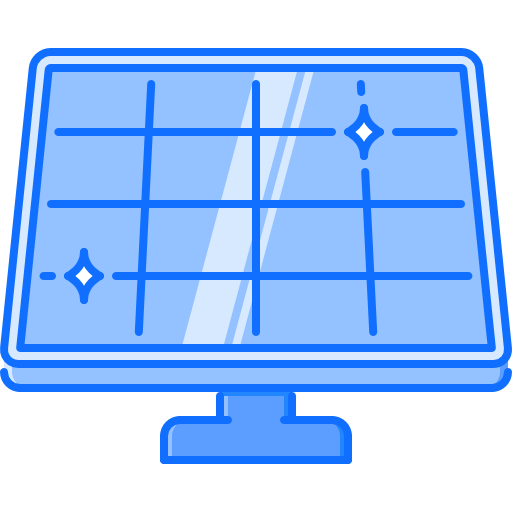 painel solar Coloring Blue Ícone