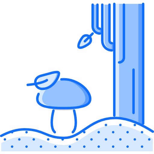 버섯 Coloring Blue icon