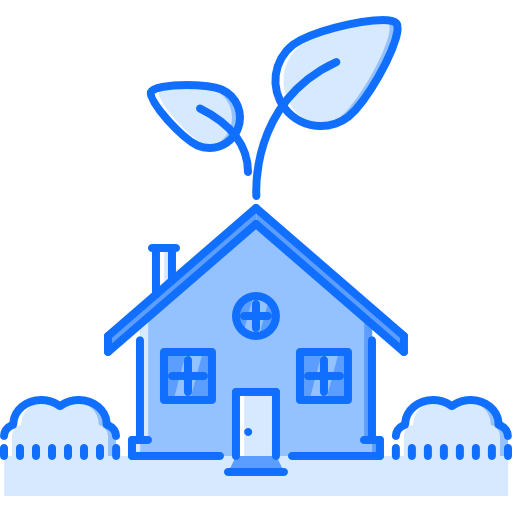 House Coloring Blue icon