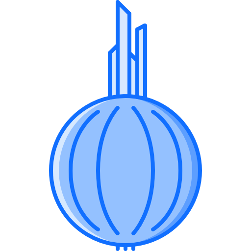 Onion Coloring Blue icon