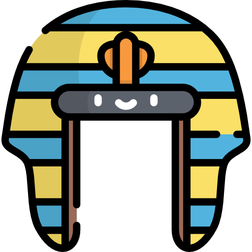 Ägypten Kawaii Lineal color icon