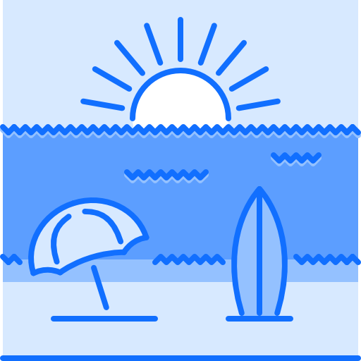 plaża Coloring Blue ikona