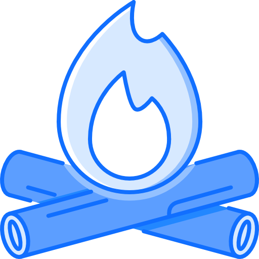 ogień Coloring Blue ikona