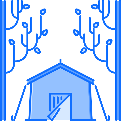 barraca Coloring Blue Ícone