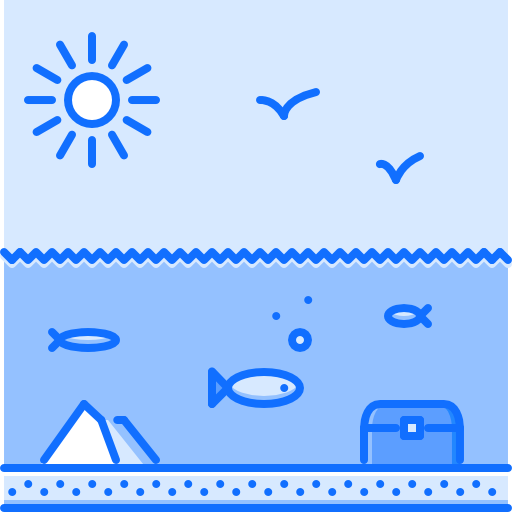 playa Coloring Blue icono