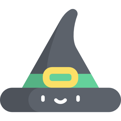 Witch hat Kawaii Flat icon