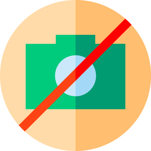 사진 촬영 금지 Basic Straight Flat icon