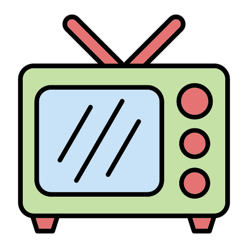 tv Generic Outline Color icon