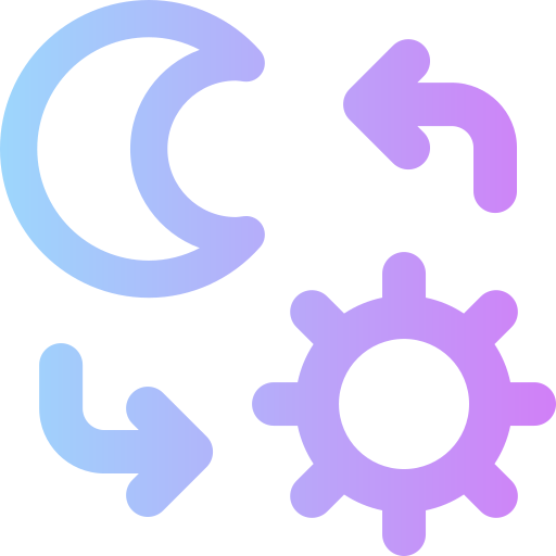 Day and night Super Basic Rounded Gradient icon