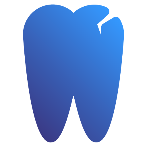 Broken tooth Generic Flat Gradient icon