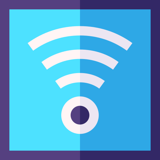 wi-fi Basic Straight Flat ikona