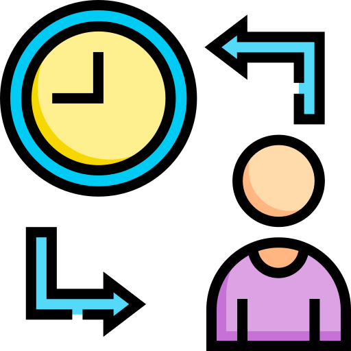 gestión del tiempo Detailed Straight Lineal color icono
