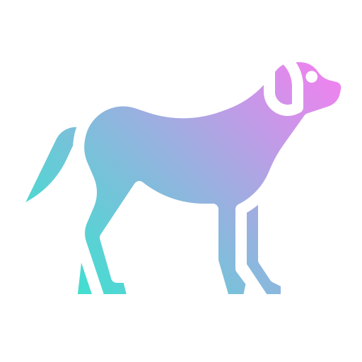 hond Generic Flat Gradient icoon