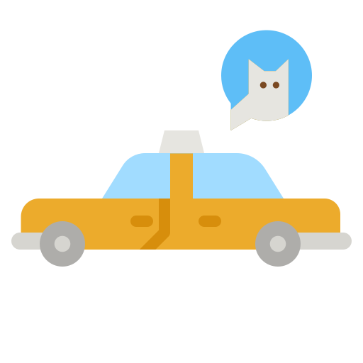 taxi pour animaux de compagnie Generic Flat Icône