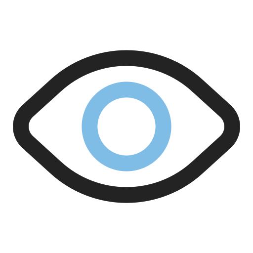 Eye Generic Outline Color icon