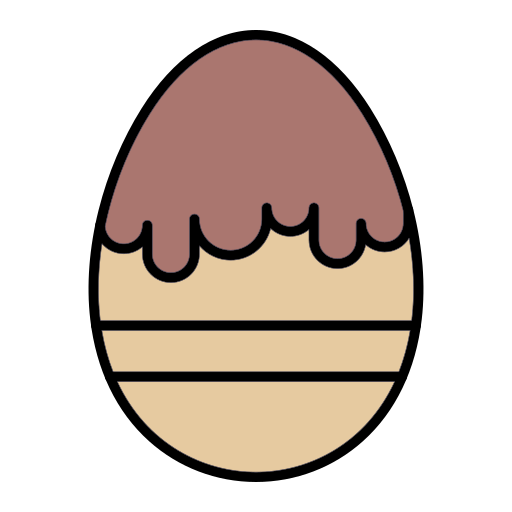 uovo di cioccolato Generic Outline Color icona