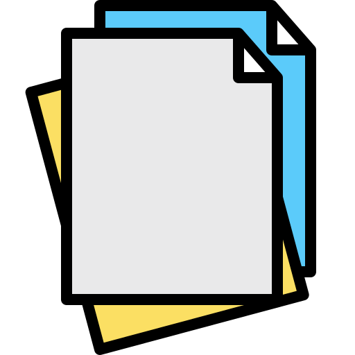 papiere Generic Outline Color icon