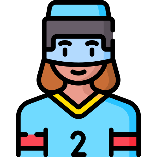 Hockey player Special Lineal color icon