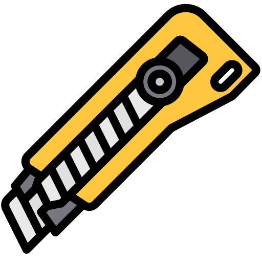 cuchillo de uso Generic Outline Color icono