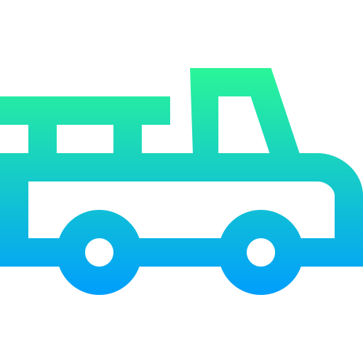 pick-up vrachtwagen Super Basic Straight Gradient icoon