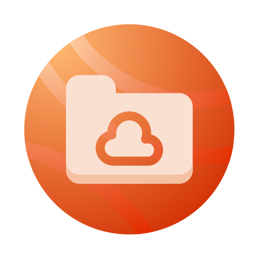 archiviazione cloud Generic Flat Gradient icona