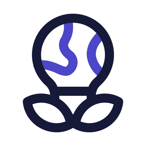 エコ電球 Generic Outline Color icon