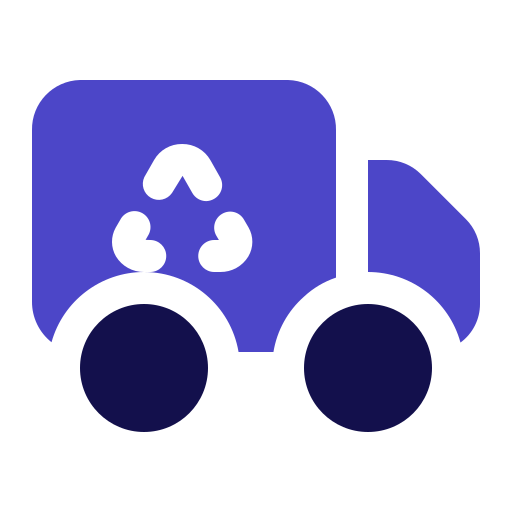 recycling vrachtwagen Generic Flat icoon