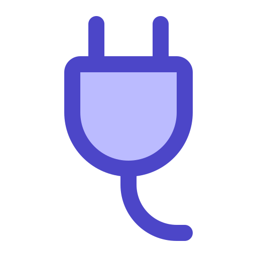 Power plug Generic Blue icon