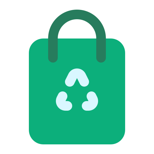 bolsa de reciclaje Generic Flat icono