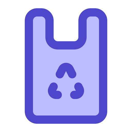 bolsa de plástico reciclada Generic Blue icono