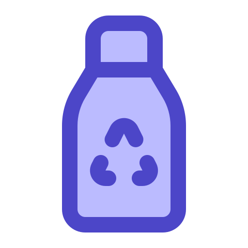 Recycling bottle Generic Blue icon