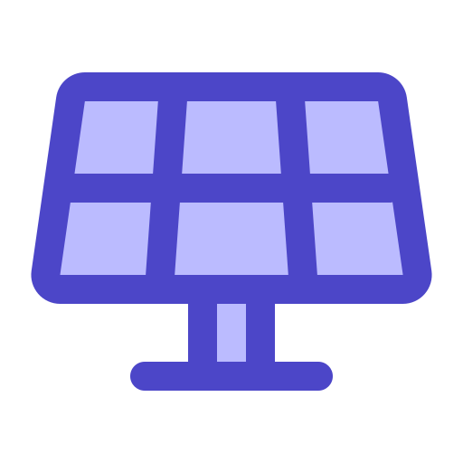 Solar panel Generic Blue icon