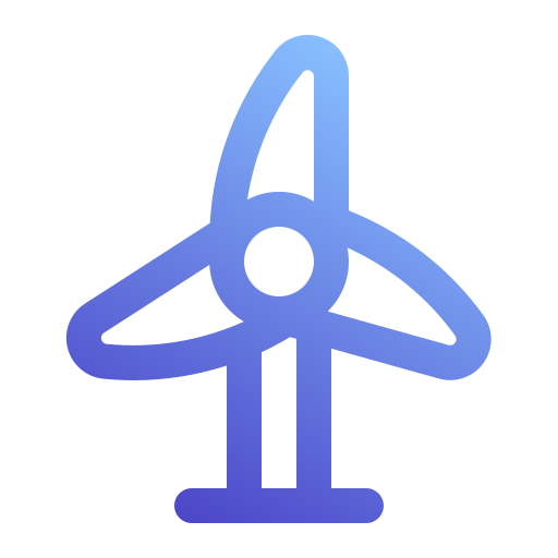 風力エネルギー Generic Gradient icon