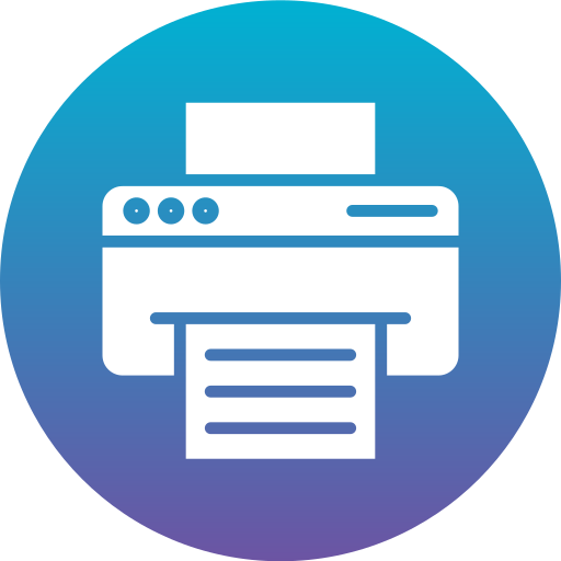 printer Generic Flat Gradient icoon
