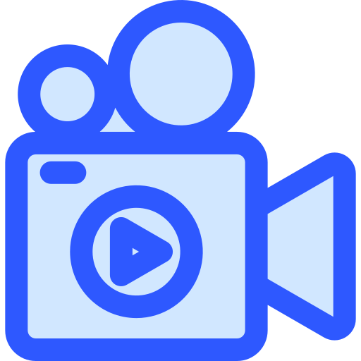 비디오 촬영 Generic Blue icon