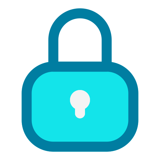 Padlock Generic Blue icon