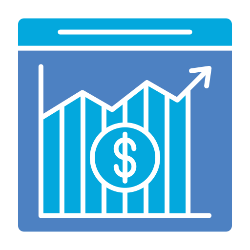 Stock exchange app Generic Blue icon